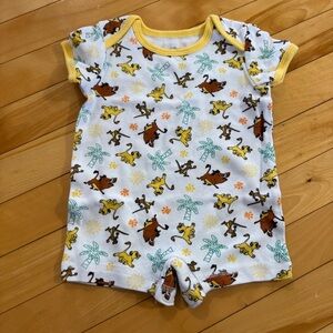 Disney The Lion King Romper Simone Pumba Baby 0-3 months